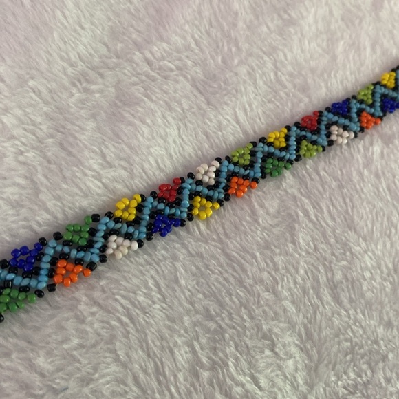 Beaded colourful tribal? anklet / bracelet - Picture 12 of 12